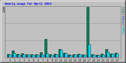 Hourly usage for April 2024