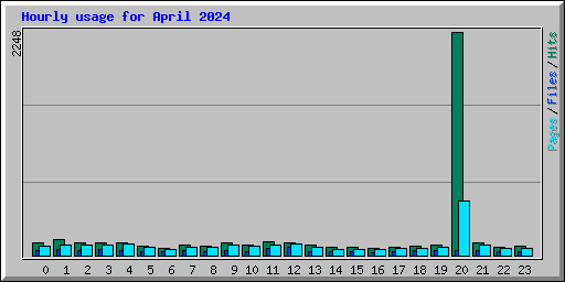 Hourly usage for April 2024