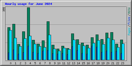 Hourly usage for June 2024