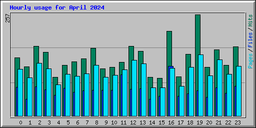 Hourly usage for April 2024