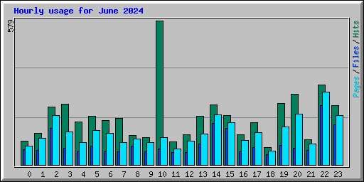 Hourly usage for June 2024